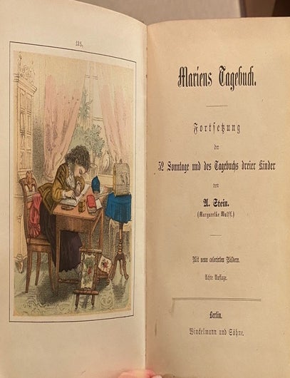 Item #020631 Marien's Tagebuch. Fortsetzung der 52 Sonntage. A Stein, Margarethe Wulff.