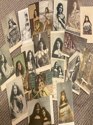 Item #020668 Postcards of Maori women. Photographs