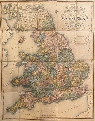 Item #020696 New Map of England & Wales, with part of Scotland, including the new lines of canals...