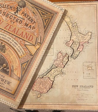 Item #020768 Jigsaw map of New Zealand. Esslck's patent dissected map of New Zealand