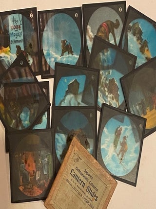 Item #020775 The Dogs and Monks of St Bernard coloured lantern slides. Theobald