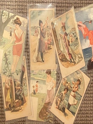 Item #020803 Bathing Beauties. Edwardian postcards
