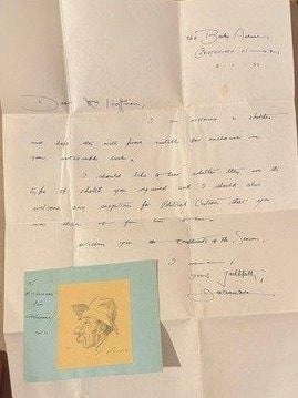 Item #020831 Signed letter. J McNamara