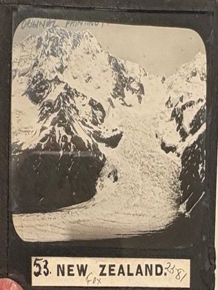 Item #020887 New Zealand Fox and Franz Joseph Glaciers. Glass slides