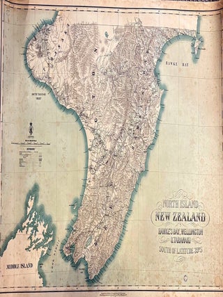Item #020903 North Island New Zealand. Hawkes Bay, Wellington & Taranaki. South of Latitude 39S....