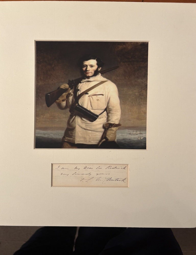 Item #021042 Portrait and signature of Admiral Sir Francis McClintock. Sir Francis McClintock.