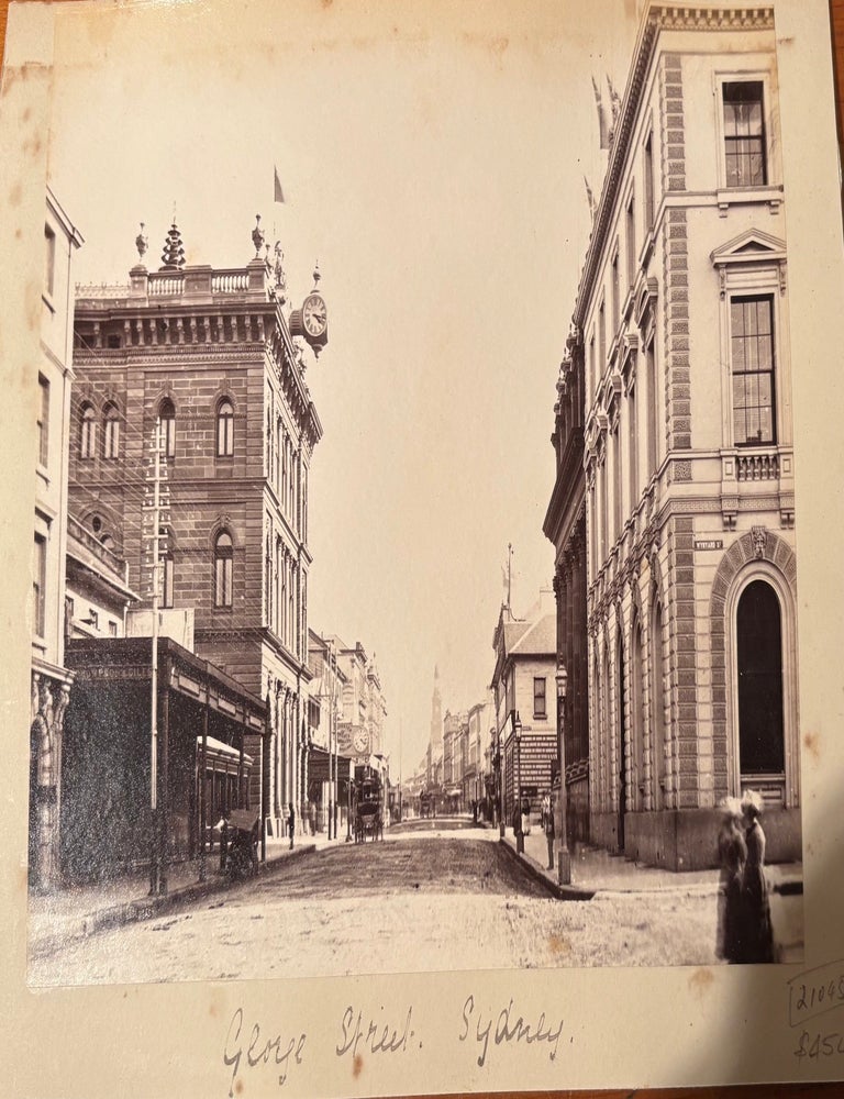 Item #021045 Photographs of George Street, Sydney; The Treasury, Melbourne. Australian photographs.