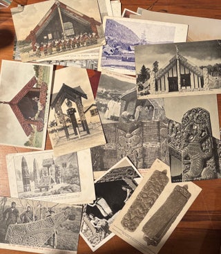 Item #021049 Maori carving and architecture. Postcards