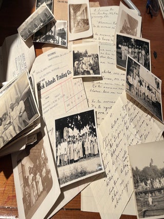 Photographs and ephemera of Cook Islands associated with Henry Bond James